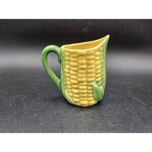 Vintage Vallona Starr California Pottery Corn Creamer Pitcher 3" Mini